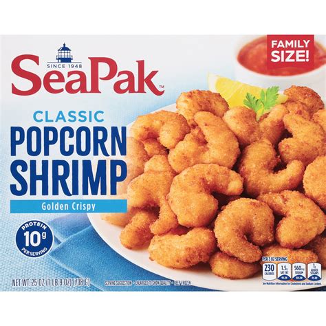 SeaPak Oven Crispy Popcorn Shrimp Easy To Bake Delicious Seafood