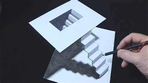 Stairs Minimal Art 3d How To Make A Simple 3d Stairs Illusion