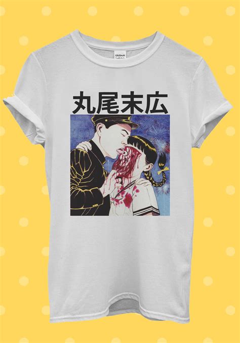 Suehiro Maruo Eyeball Lick Japanese Anime Gift T Shirt Men Etsy