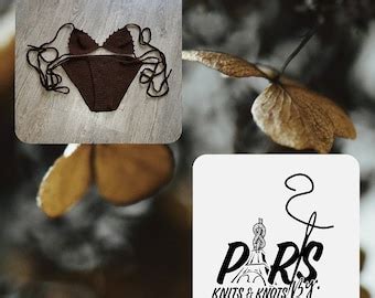 Rice Weave Crochet Bikini Etsy