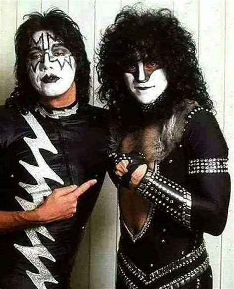 Ace Frehley And Eric Carr Kiss Paul Stanley Gene Simmons Peter