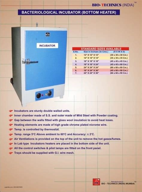 Bti 25 Incubators Bacteriological Lab Type At Best Price In Mumbai