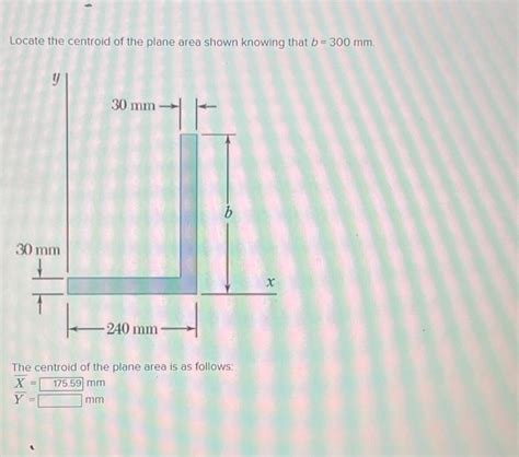 Solved Locate The Centroid Of The Plane Area Shown Knowing Chegg