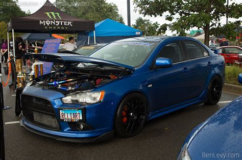 Blue 2009 Mitsubishi Lancer Ralliart