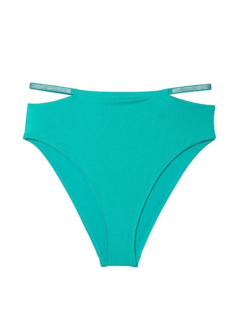 Buy Shine Strap High Waist Cheeky Bikini Bottom Capri Sea Order Bikini Bottom Online