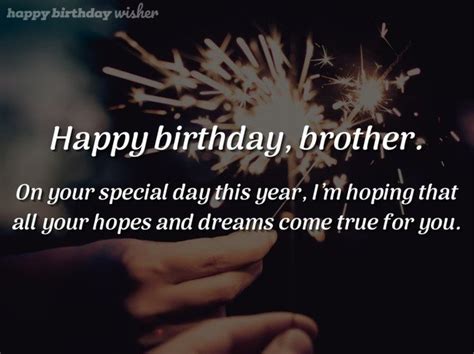 Happy Birthday Brother Wishes Quotes