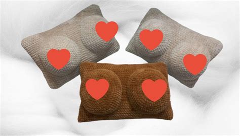 Tanned Big Tits Pillow Crochet Big Toy Bust Breast Funny Souvenir Handmade Tits Gift Travel