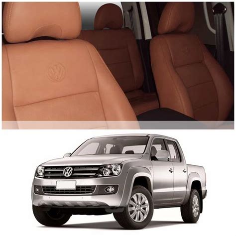 Jogo Revestimento Banco Porta Amarok CD 2015 2016 2017 Terracota Couro