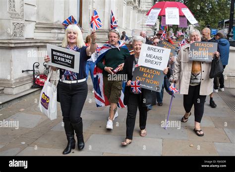 London Uk 5th September 2018 Pro Brexit Activists From Uk Unity