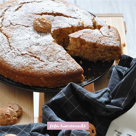 Torta Agli Amaretti Senza Latte E Burro Ricetta Fefa Homemade