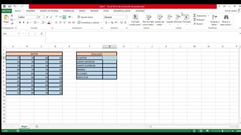 Tabla De Frecuencias Excel