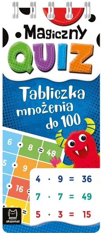 Magiczny Quiz Tabliczka Mno Enia Do Na Spirali