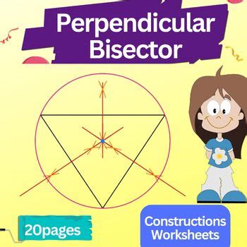 Construct the perpendicular bisector - Perpendicular Bisector Worksheets