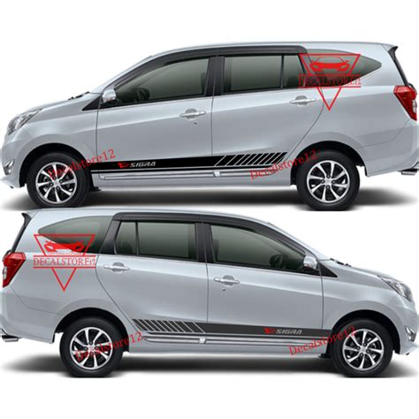 Jual Stiker Sticker Mobil Sigra Calya Stiker List Mobil Daihatsu Sigra