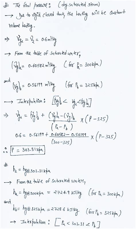 Solved A Rigid Closed Tank Of Volume M Contains Kg Of Wet Steam