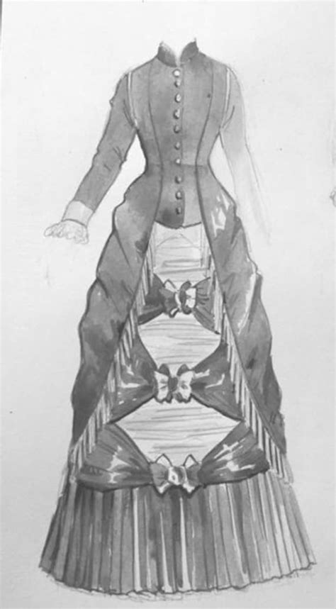 Victorian Dresses Drawings