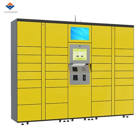 China Easy Operation Electronic Parcel Box Locker With Rfid Barcode