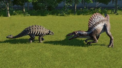 Ankylosaurus VS Spinosaurus Jurassic World Evolution YouTube