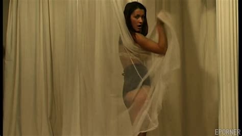 Brunette Taking Off Her Clothes Like On Ibiza Party