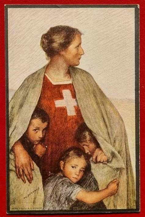 BUNDESFEIER KARTE ROTES KREUZ DUNANT HELVETIA KINDER 1917 Kaufen