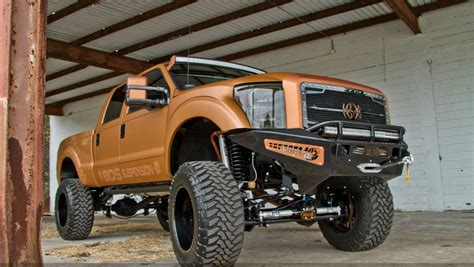 F250 Off Road Truck With Widebody Fenders And Add Steel Bumpers — Carid