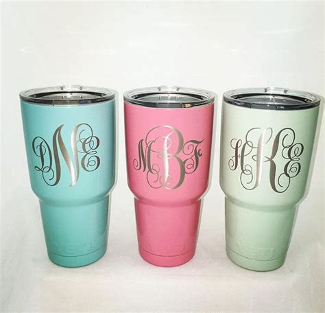 Custom Monogrammed YETI Tumbler Also Available in Polar Camel and Our ...