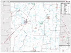 Dodge County, WI Map (Premium Style)