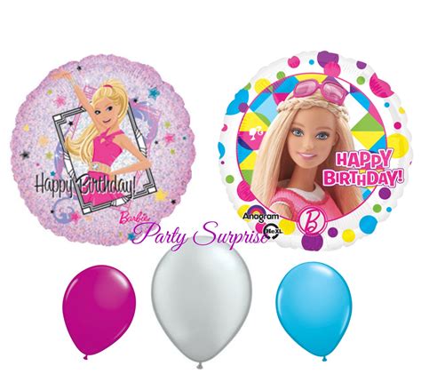 Barbie Birthday Balloons Girl Birthday Party Barbie Party | Etsy