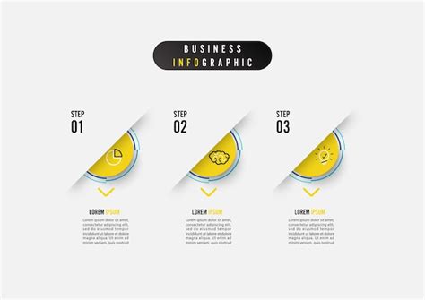 Premium Vector Business Infographic Element With Options Steps