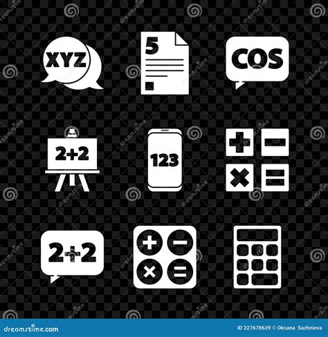 Set Xyz Coordinate System Test Exam Sheet Mathematics Function Cosine Equation Solution