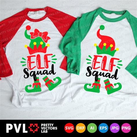 Elf Squad Svg Christmas Elf Svg Elf Crew Svg Funny Holiday Etsy