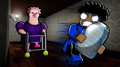 Escape Grumpy Gran In Roblox Scary Obby Youtube