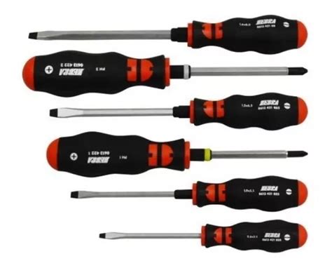 Set Destornillador Wurth Zebra 6 Piezas 2 Philips 4 Planos