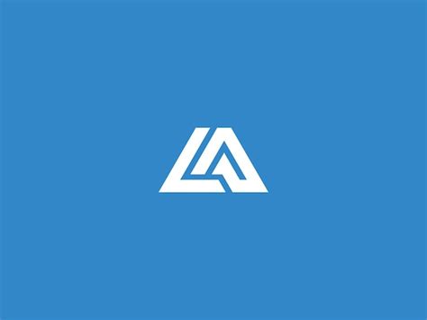 Premium Vector La Logo Design