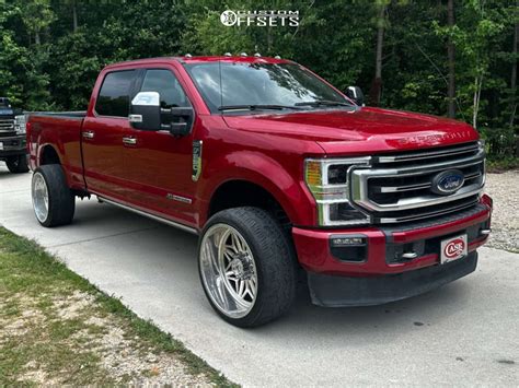 2020 Ford F 250 Super Duty With 24x12 44 KG1 Forged Snow And 305 35R24