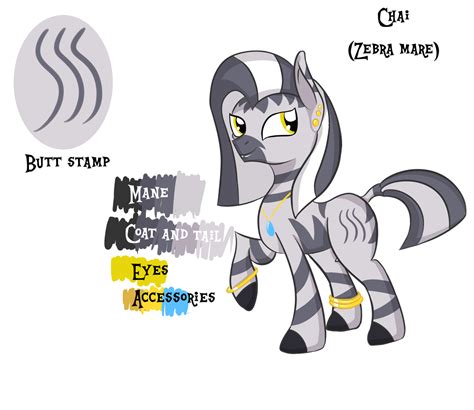 Safe Artist Shelltoon Oc Oc Only Oc Chai Pony Zebra