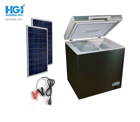 200L 12V 24V DC Solar Chest Frozen Freezer With Solar Power Bd Bc