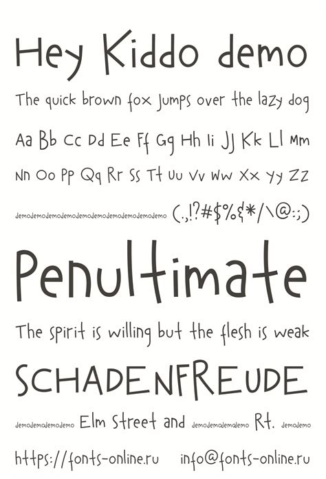 Hey Kiddo Demo Font
