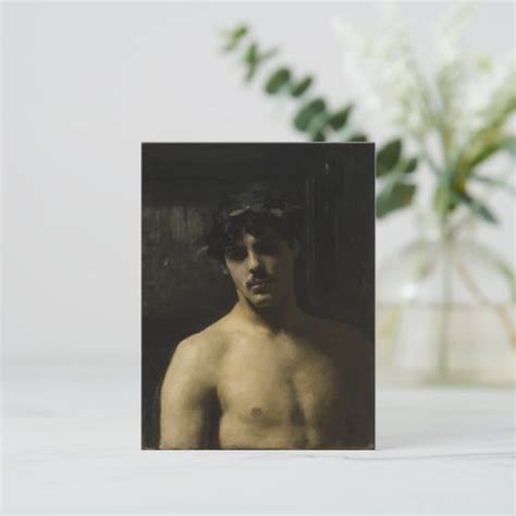 Man Wearing Laurels Postcard Zazzle