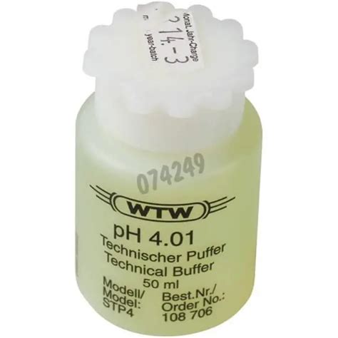 WTW Technical Buffer Solution PH 4 50 Ml