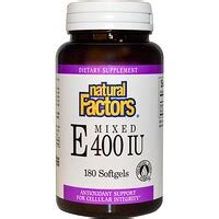 Natural Factors Mixed E Iu Softgels Iherb