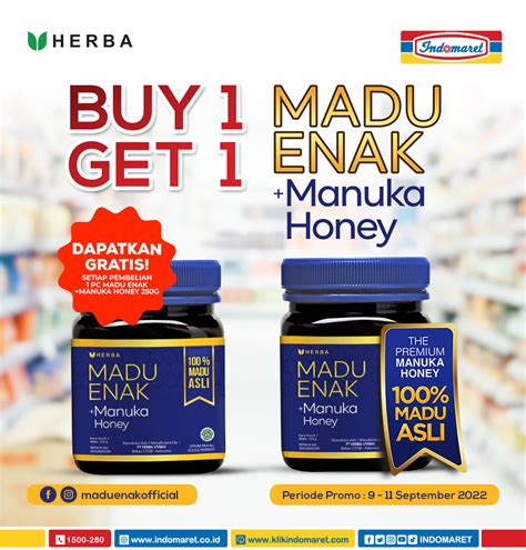 Indomaret On Twitter Dapatkan Promo Buy Get Madu Enak Manuka Di