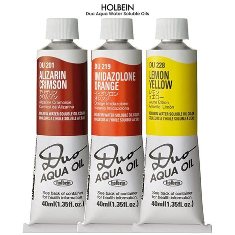 Holbein Duo Aqua Water Soluble Oils Sets Jerry S Artarama