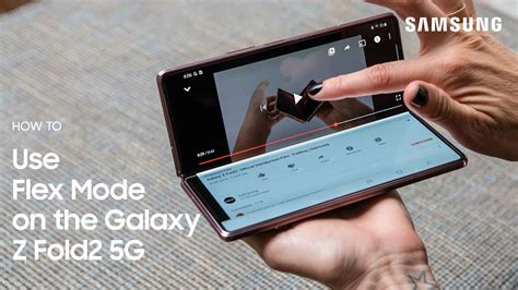 Galaxy Z Fold2 5g How To Use Flex Mode Samsung Youtube