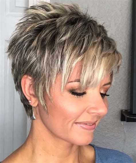 Short Layered Hairstyles With Bangs For Women Over