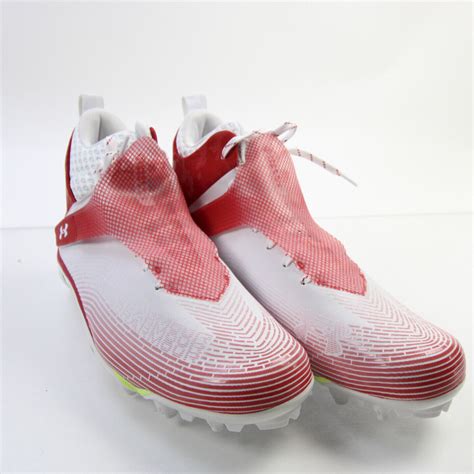 Under Armour Football Cleat Mens Whitered New Without Box Ebay