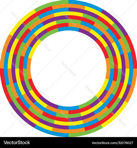 Abstract Background Design Round Wheel Circle Vector Image