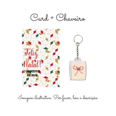 Chaveiro Natal Card Elo Produtos Especiais