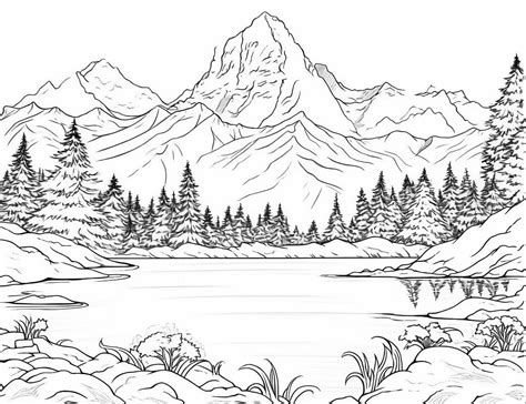 Landscape Coloring Pages For Adults