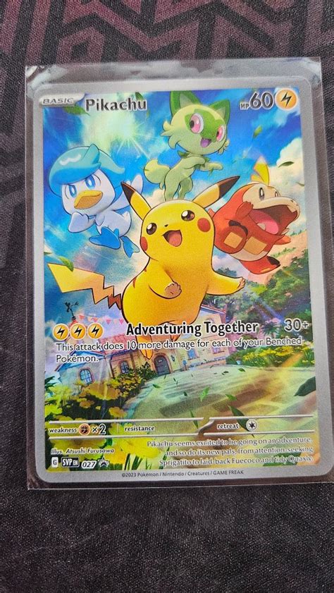 Pikachu SVP 027 Pokemon Promo Karta Paldea Etb Aukro